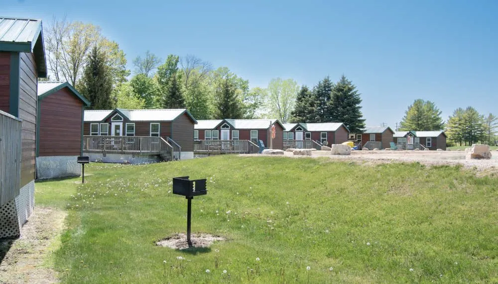 Park model rental cabins at Harbour Village Resort