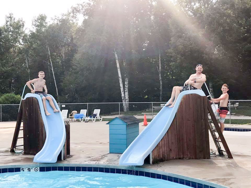 Activity pool slides